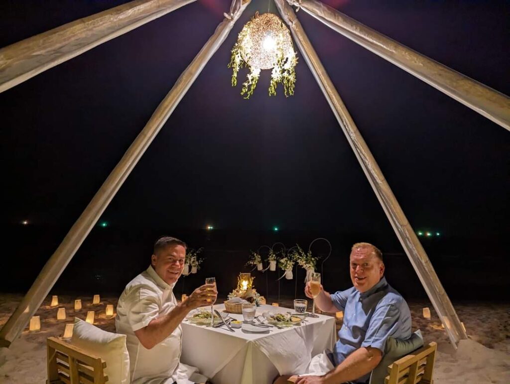 Beach dining in Hua Hin Thailand