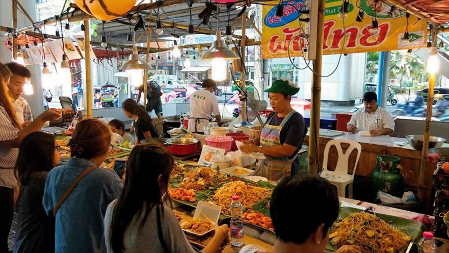 Food stall in Bangkok, Thailand