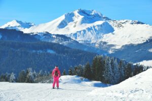 Ski holiday in French alps