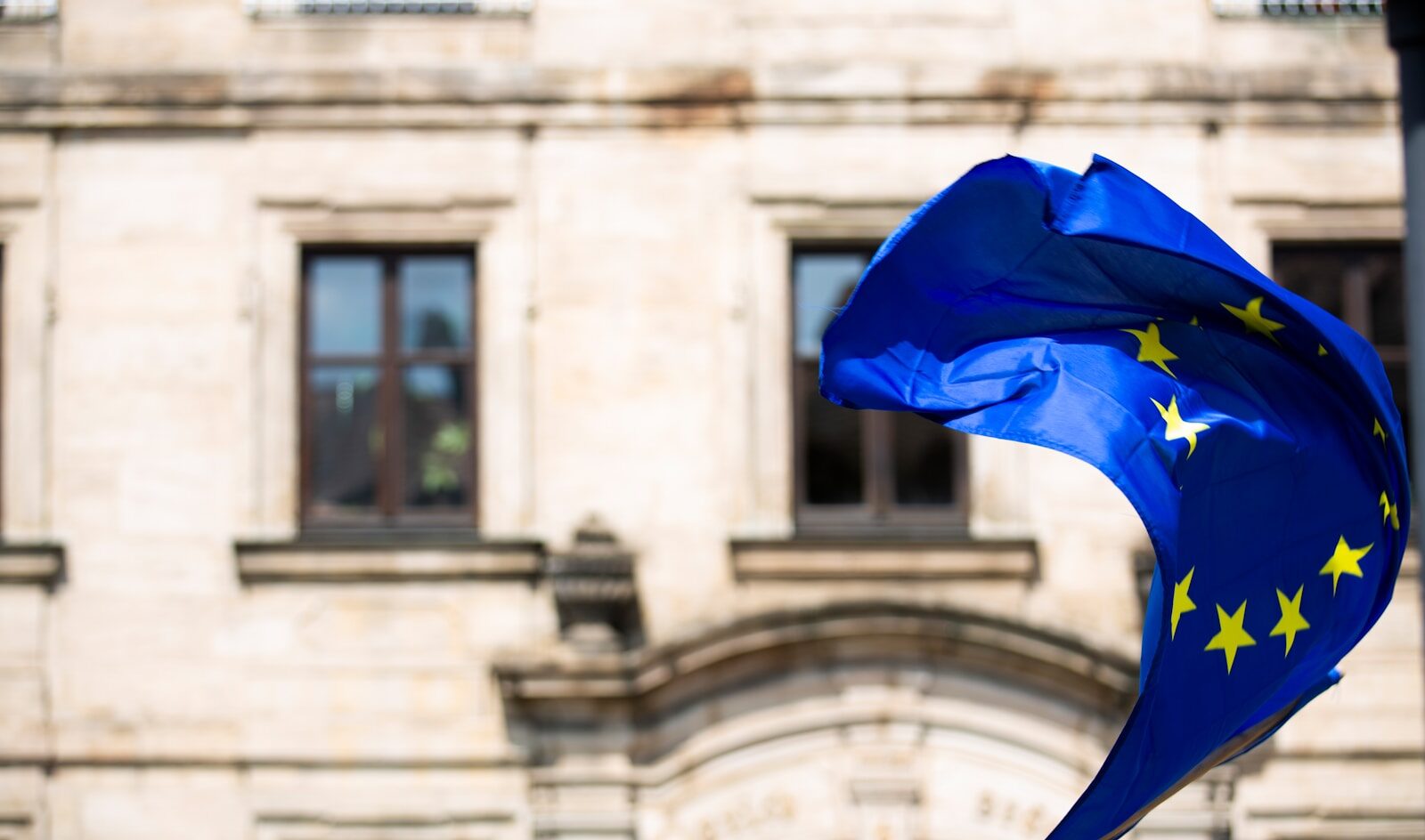 waving flag in Europe